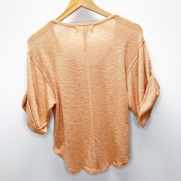 Free People Beach Nani Knit Peach Top Sz XS - Picture 4 of 8